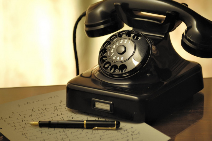 IP phone on desk