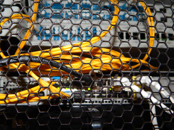 Internet router and ethernet cables